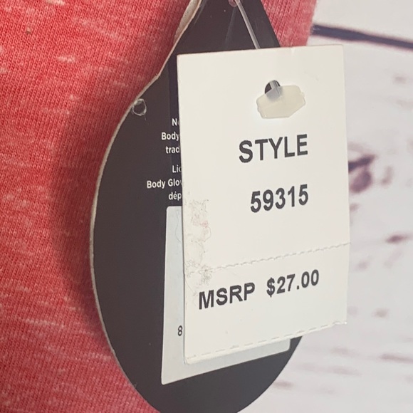 NWT Body Glove Men’s Red Burnout Single Pocket Tee Size Small - Picture 4 of 6